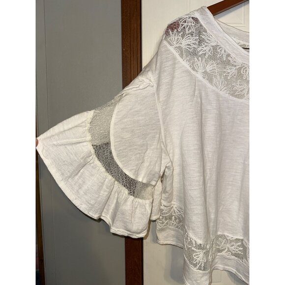 Free People Love Affair Bell Sleeve Top Size Medium - Picture 4 of 12